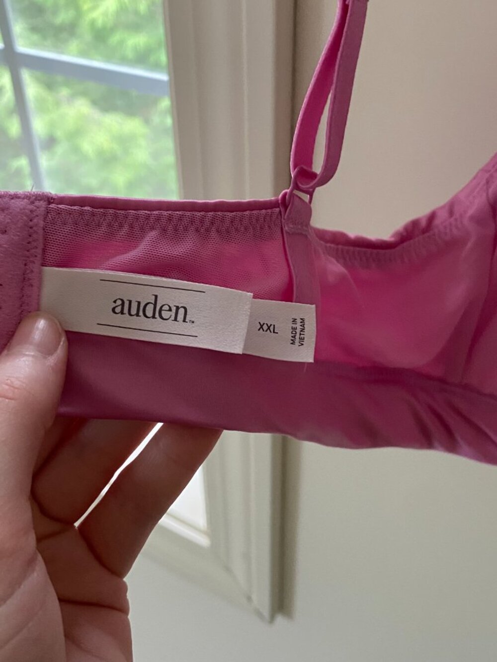 Pink Faux Satin Auden Bralette - Picture 5 of 5